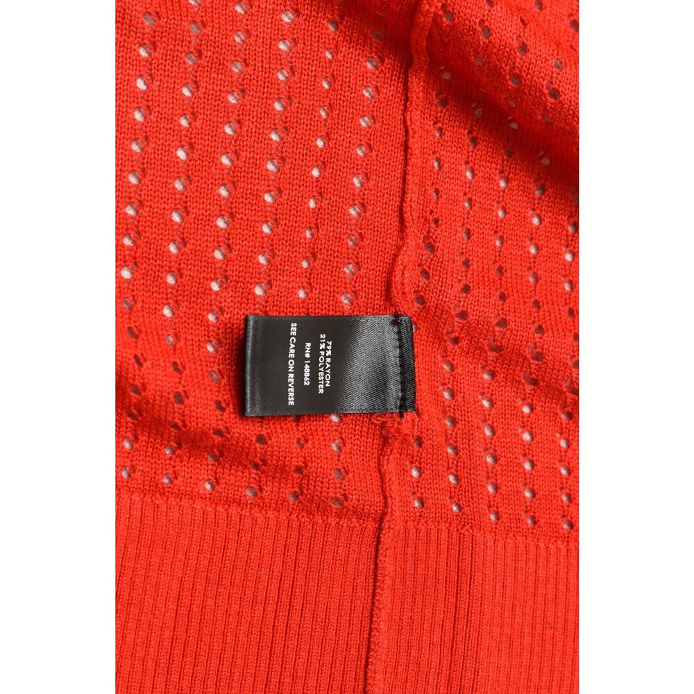 NEW Torrid Plus Size 3 Open Front Duster Cardigan Sweater Red Orange - Picture 6 of 8